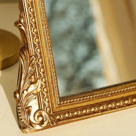 ALTAR’D STATE Gold Tone Ornate Mirror Framed Easel Style 10 x 8 inches - Picture 4 of 10